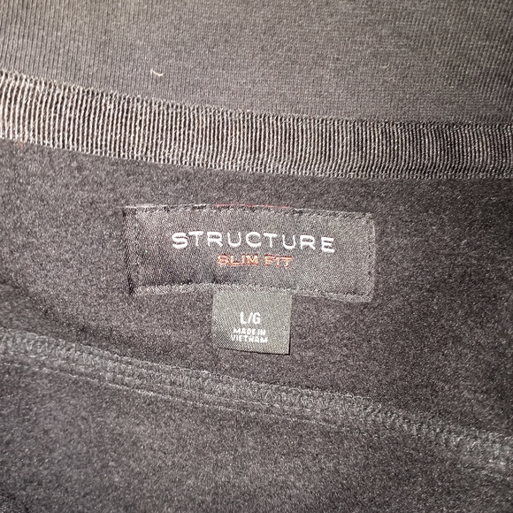 Structure Quilted Jacket, L, Slim Fit - Picture 6 of 7